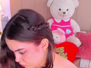 Bella Fontana — Flirt4free recorded stream screenshot (10 Oct 2025)