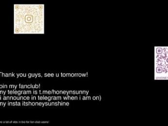 honey_sunshine — Chaturbate recorded stream screenshot (19 Jan 2026)