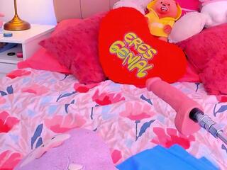 Bella Fontana — Flirt4free recorded stream screenshot (19 Feb 2026)