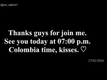 joss_caprice — Chaturbate recorded stream image, 27.02.2026 11:20