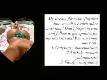 miss_juliaa — Chaturbate recorded stream image, 08.07.2026 11:50
